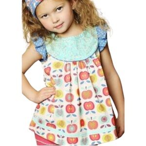 MATILDA JANE | Girls Friends Forever Lucia Shabby Apple Ruffle Tunic Top size 10